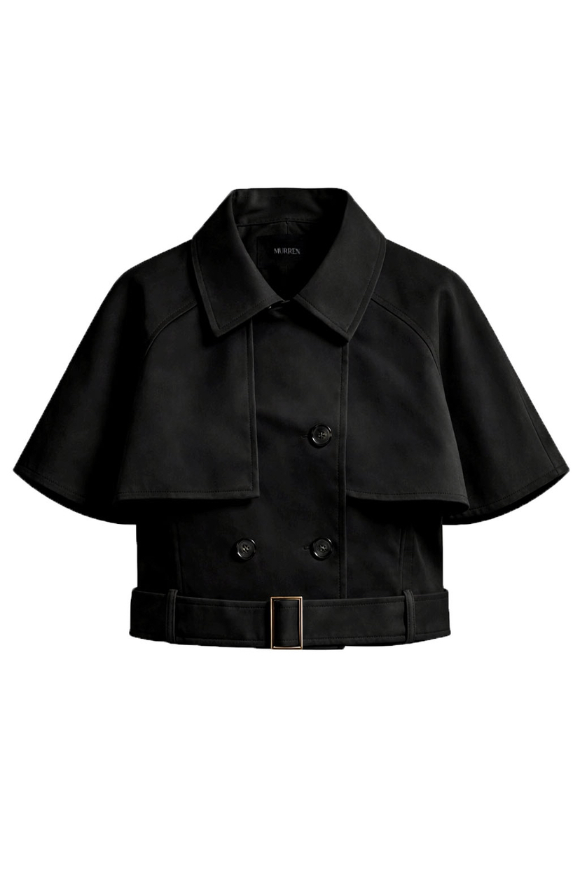 MURREN韓國直郵實拍女裝新款職業推薦人氣熱賣時尚夾克斗篷MURREN夾克圖色2