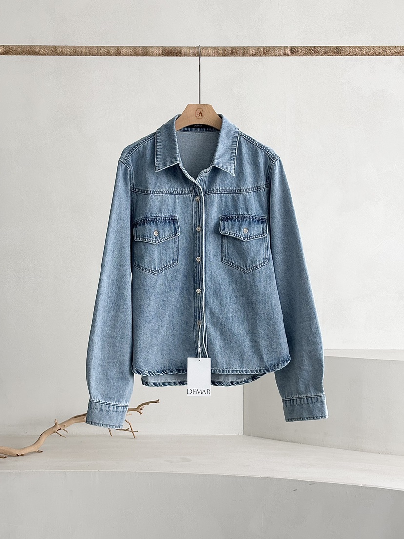 DEMAR韓國直郵實拍女裝新品熱賣休閑26春夏職業襯衫蕾絲衫DEMAR襯衫/蕾絲衫圖色1