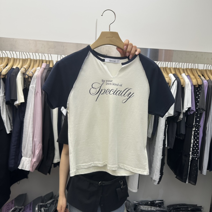 SPECIAL韓國代購女士新品人氣熱賣職業26春夏推薦時尚T恤SPECIALT恤圖色2