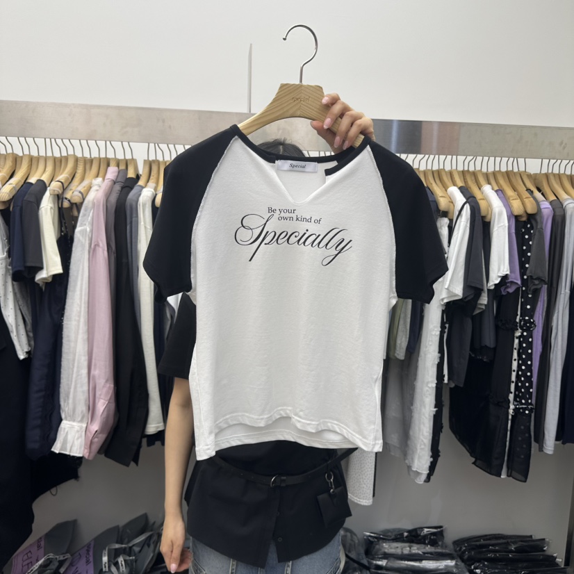 SPECIAL韓國代購女士新品人氣熱賣職業26春夏推薦時尚T恤SPECIALT恤圖色3