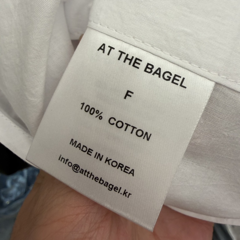 AT THE BAGEL韓國代購女士新款26春夏休閑職業襯衫蕾絲衫AT THE BAGEL襯衫/蕾絲衫