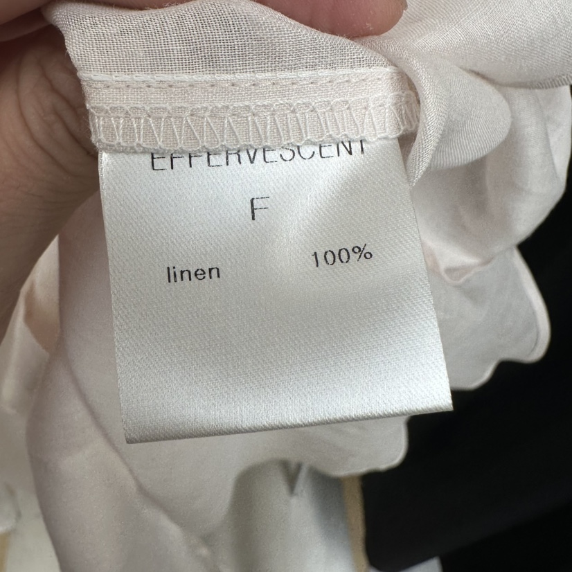 EFFERVESCENT韓國東大門代購女士新款職業襯衫蕾絲衫亞麻布evc/effervescent襯衫/蕾絲衫