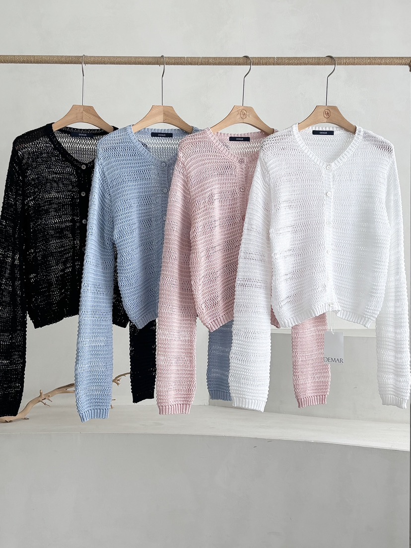 DEMAR韓國直郵女士新款熱賣職業針織衫不含內搭羊毛衫開襟DEMAR針織衫