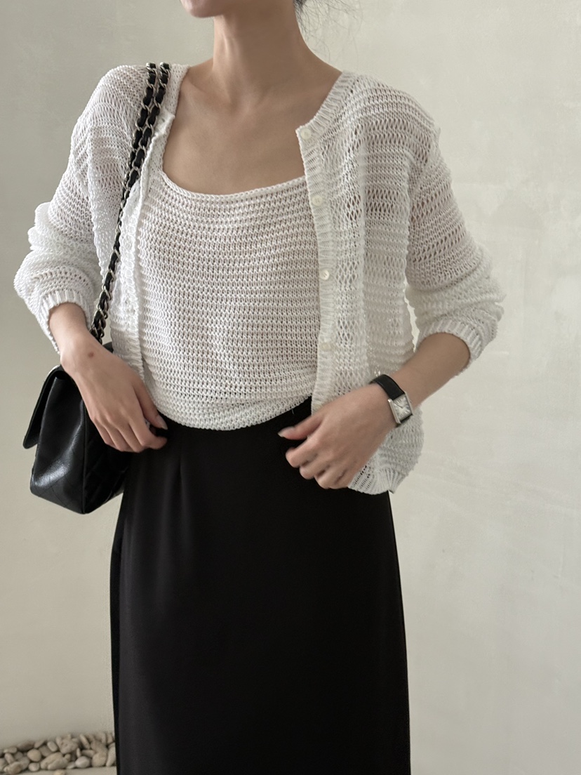 DEMAR韓國直郵女士新款熱賣職業針織衫不含內搭羊毛衫開襟DEMAR針織衫