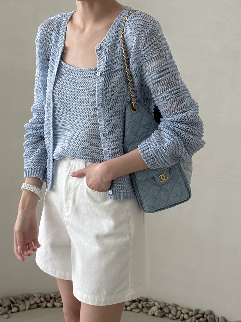 DEMAR韓國直郵女士新款熱賣職業針織衫不含內搭羊毛衫開襟DEMAR針織衫圖色3