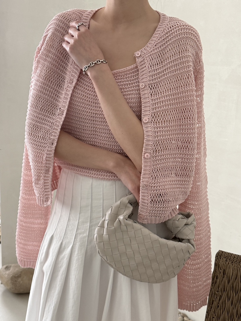 DEMAR韓國直郵女士新款熱賣職業針織衫不含內搭羊毛衫開襟DEMAR針織衫圖色4