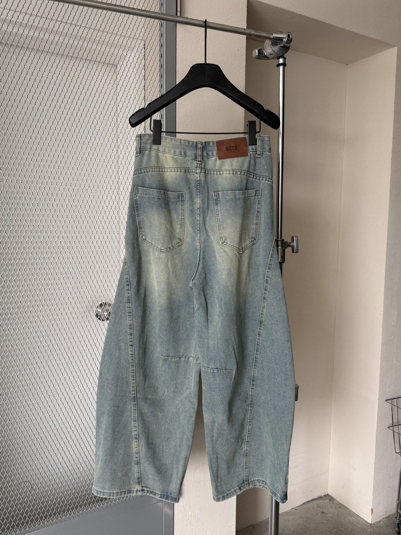 LARCENCICL/BESO韓國東大門代購女裝新款推薦職業牛仔褲LARCENCICL/BESO牛仔褲