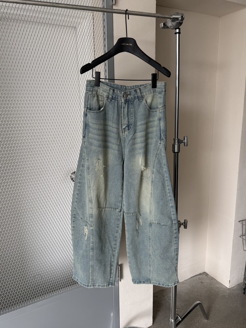 LARCENCICL/BESO韓國東大門代購女裝新款推薦職業牛仔褲LARCENCICL/BESO牛仔褲圖色1