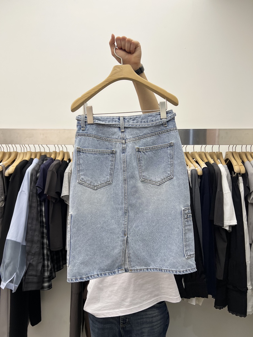 SPECIAL韓國直郵實拍女裝新品熱賣人氣26春夏半身裙中短裙口袋SPECIAL半身裙/中短裙