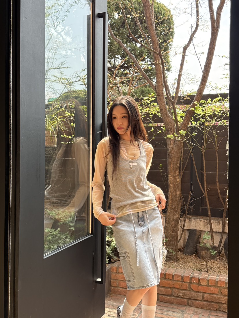 SPECIAL韓國直郵實拍女裝新品熱賣人氣26春夏半身裙中短裙口袋SPECIAL半身裙/中短裙