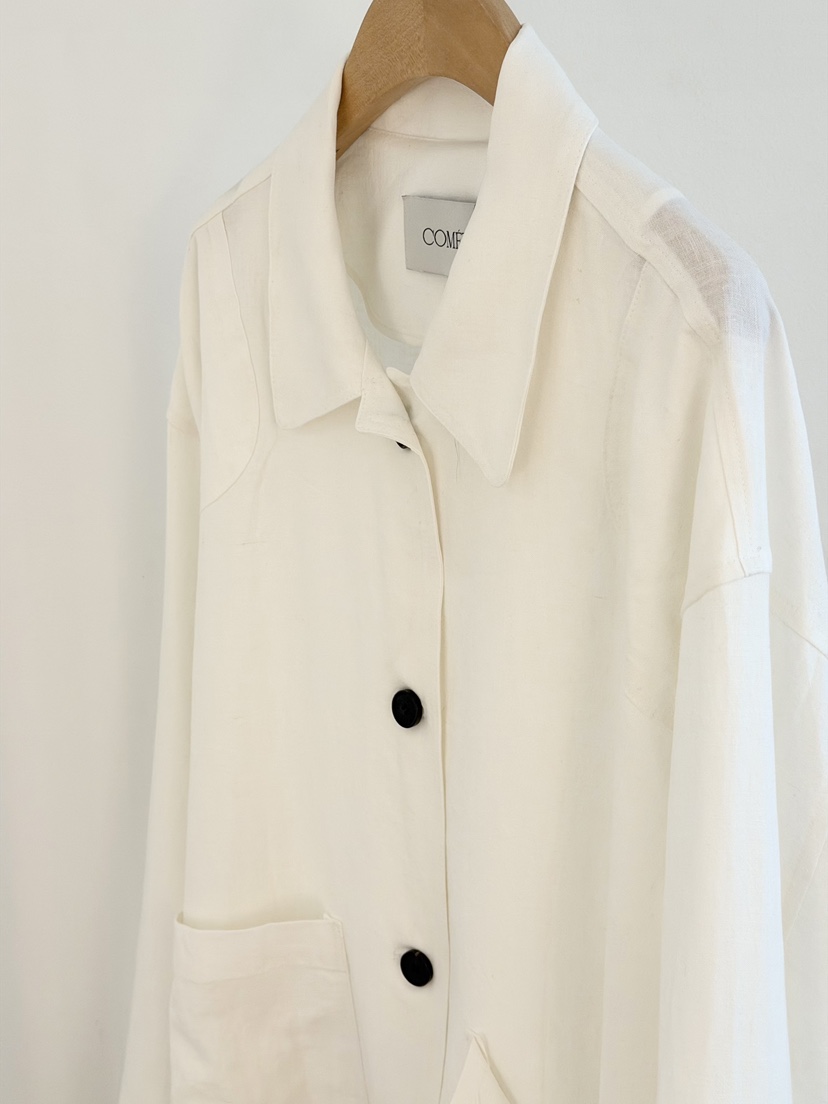 COMETE韓國直郵實拍女裝新款熱賣26春夏休閑時尚夾克亞麻COMETE夾克