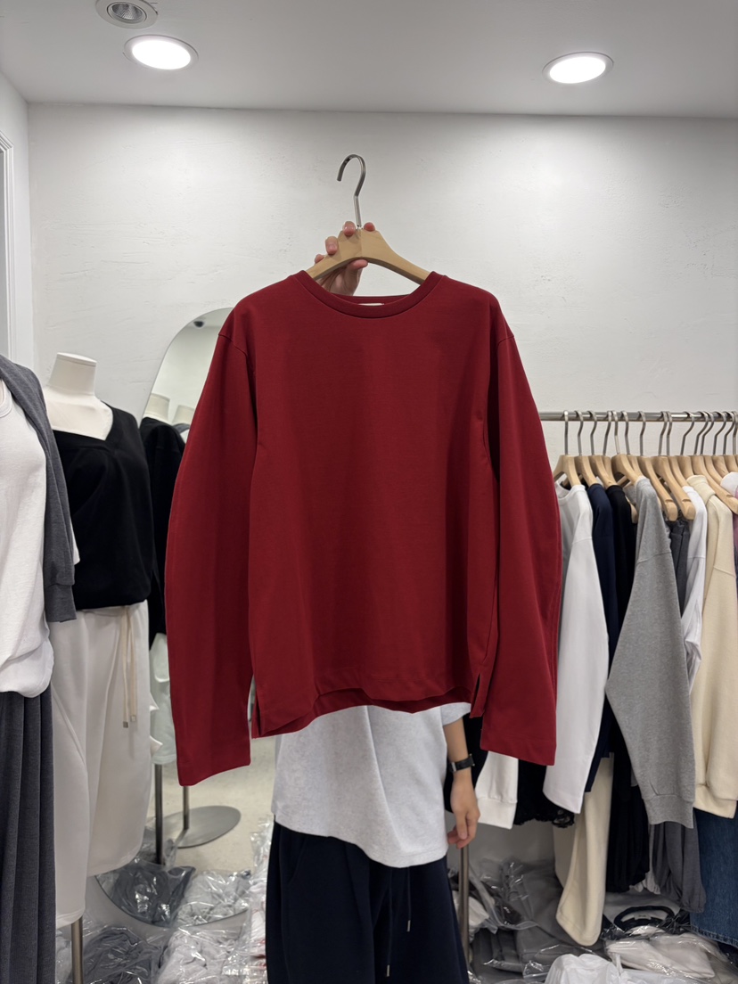 DELICATE韓國直郵女裝新品職業推薦時尚休閑26春夏長袖T恤DELICATE長袖T恤圖色1