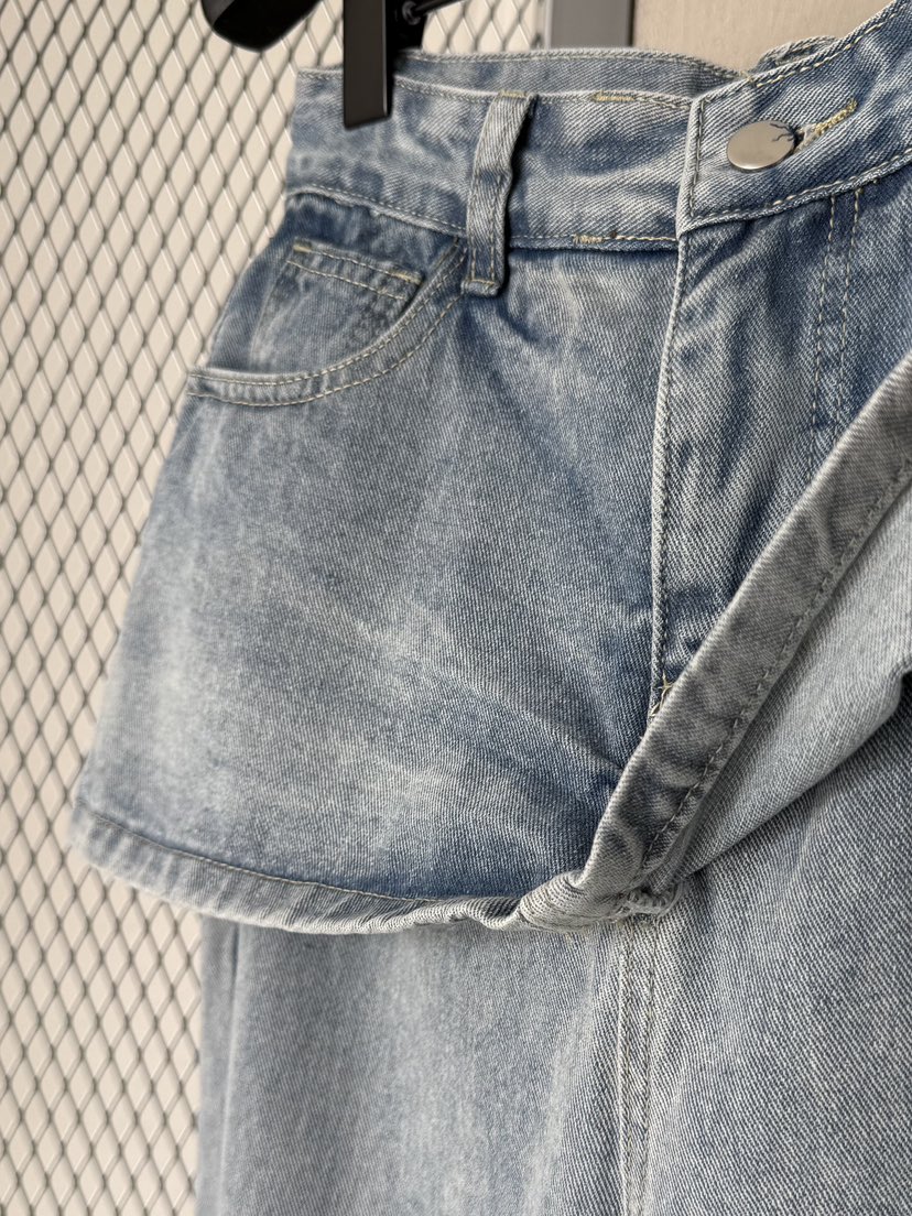 LARCENCICL/BESO韓國代購女士新品26春夏人氣熱賣牛仔褲LARCENCICL/BESO牛仔褲