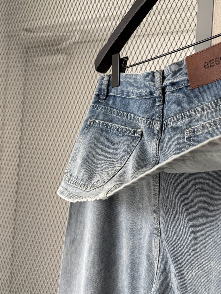 LARCENCICL/BESO韓國代購女士新品26春夏人氣熱賣牛仔褲LARCENCICL/BESO牛仔褲