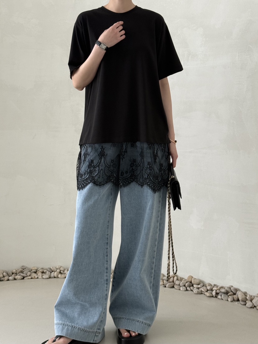 DEMAR韓國東大門代購女裝新品時尚人氣休閑襯衫蕾絲衫蕾絲DEMAR襯衫/蕾絲衫