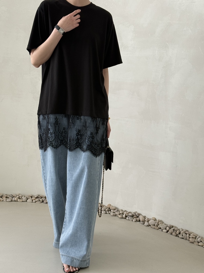 DEMAR韓國東大門代購女裝新品時尚人氣休閑襯衫蕾絲衫蕾絲DEMAR襯衫/蕾絲衫