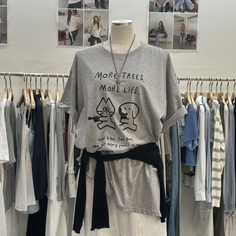 BAGUETTE-P韓國直郵實拍女士新品時尚熱賣人氣推薦26春夏T恤BAGUETTE-PT恤圖色2