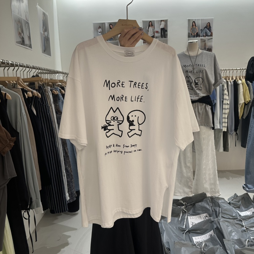 BAGUETTE-P韓國直郵實拍女士新品時尚熱賣人氣推薦26春夏T恤BAGUETTE-PT恤圖色3