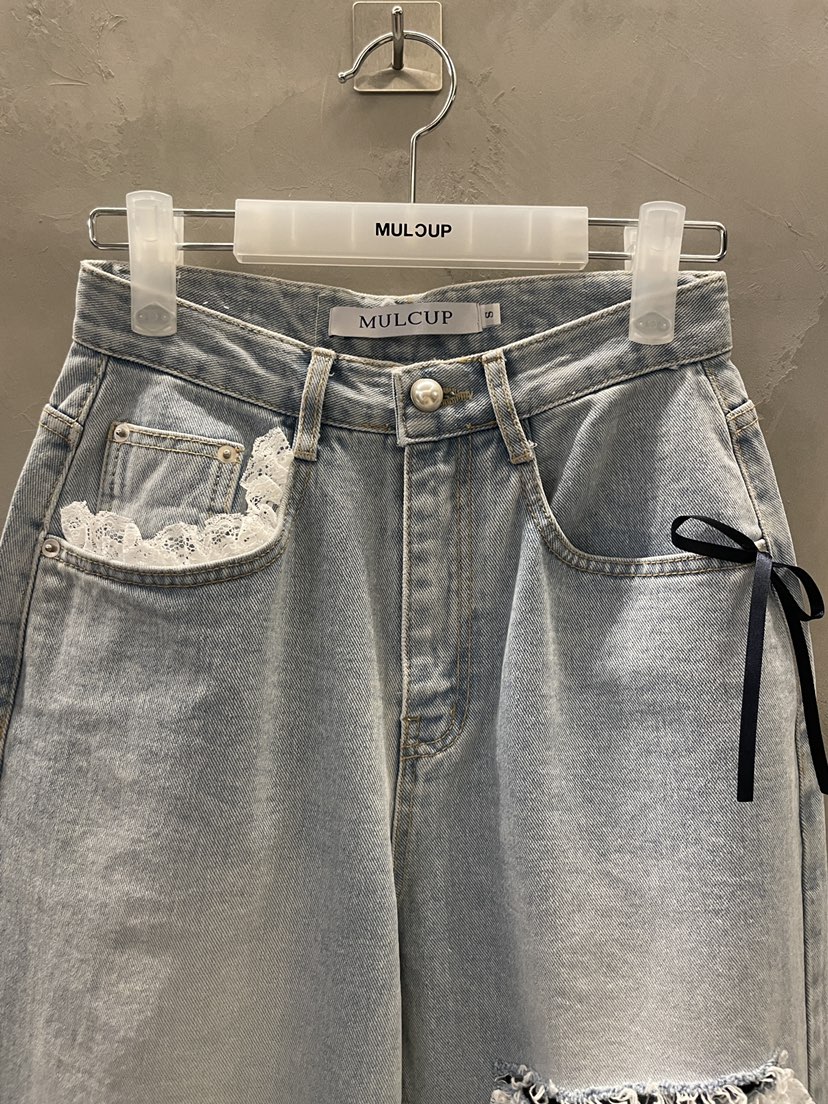 MULCUP韓國代購女裝新品職業26春夏人氣休閑時尚熱賣牛仔褲MULCUP牛仔褲