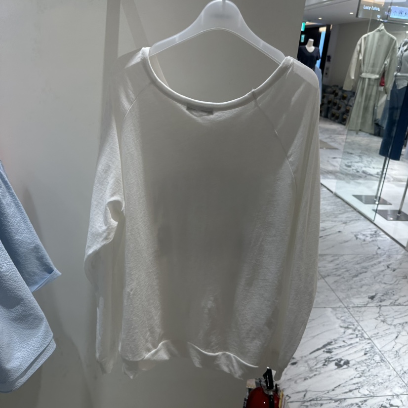 LOW MOMENT韓國代購女士新款職業休閑26春夏長袖T恤寬松LOW MOMENT長袖T恤