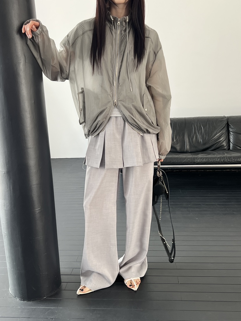 SPECIAL韓國直郵實拍女裝新款職業推薦熱賣夾克防風衣透明SPECIAL夾克