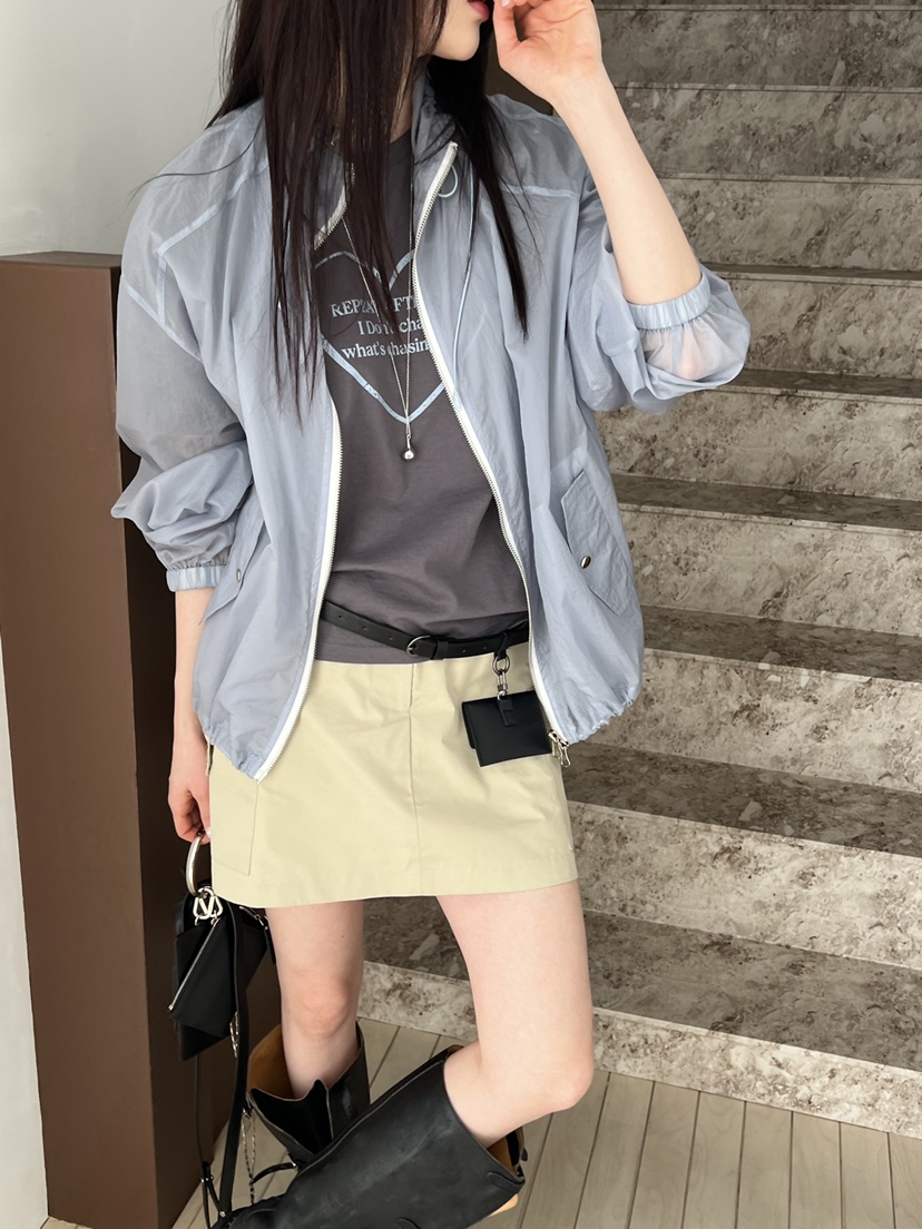 SPECIAL韓國直郵實拍女裝新款職業推薦熱賣夾克防風衣透明SPECIAL夾克