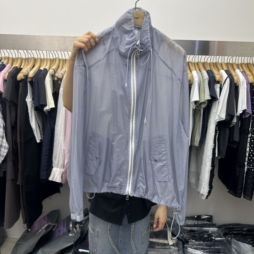SPECIAL韓國直郵實拍女裝新款職業推薦熱賣夾克防風衣透明SPECIAL夾克圖色1