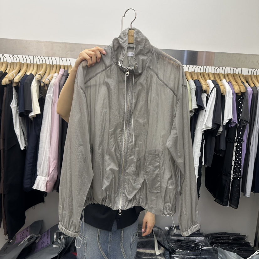 SPECIAL韓國直郵實拍女裝新款職業推薦熱賣夾克防風衣透明SPECIAL夾克圖色4