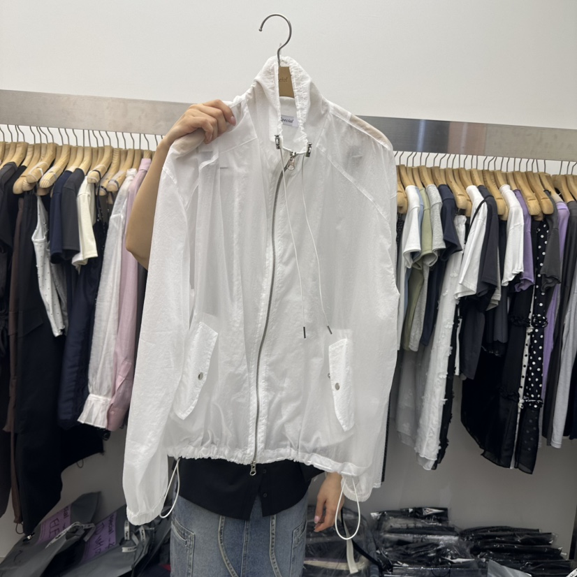 SPECIAL韓國直郵實拍女裝新款職業推薦熱賣夾克防風衣透明SPECIAL夾克圖色5