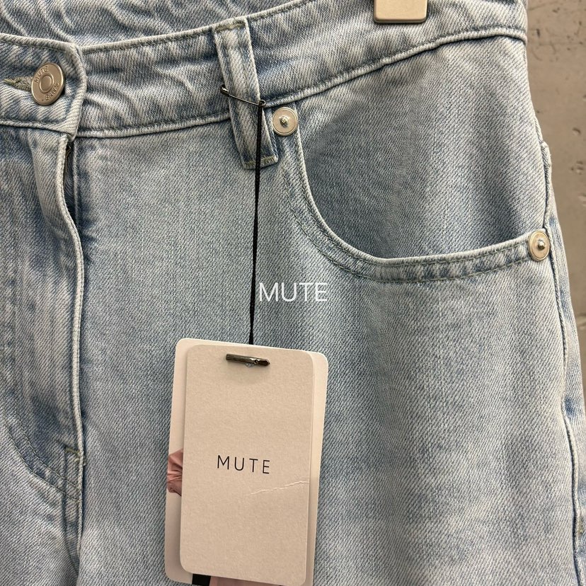 MUTE-P韓國東大門代購女士新品人氣休閑時尚推薦26春夏牛仔褲MUTE牛仔褲