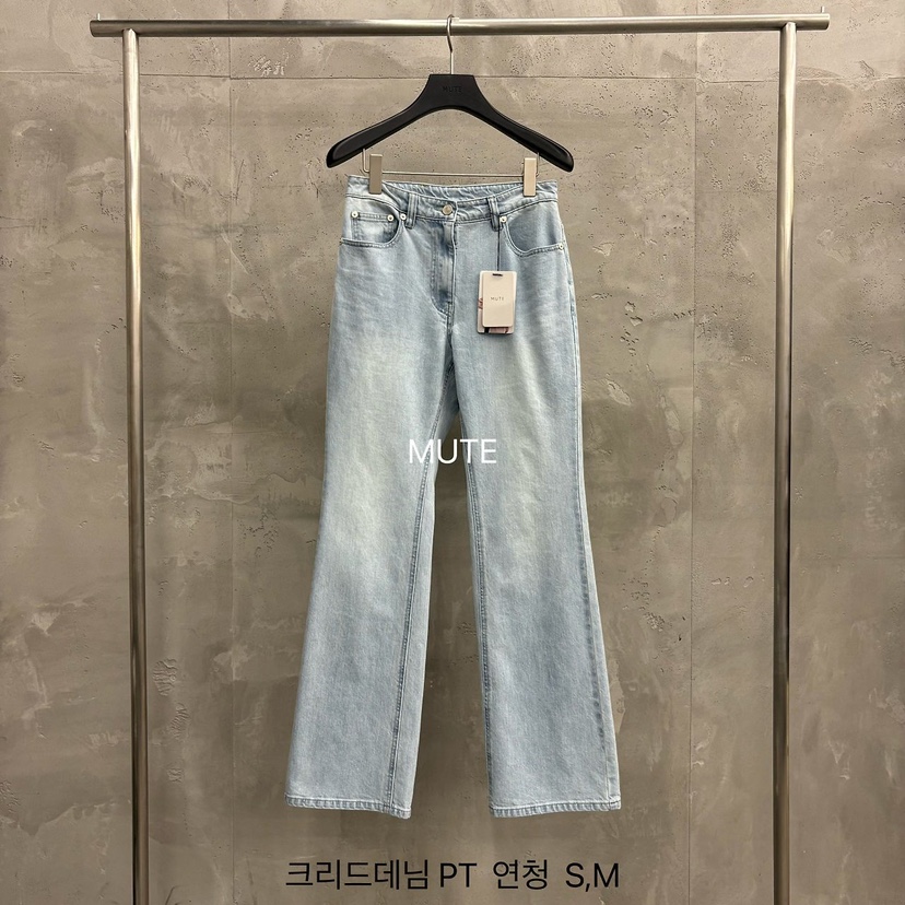 MUTE-P韓國東大門代購女士新品人氣休閑時尚推薦26春夏牛仔褲MUTE牛仔褲圖色1