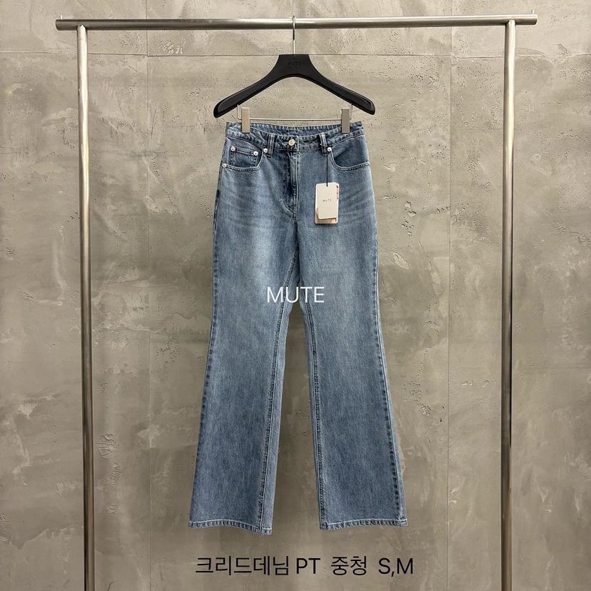 MUTE-P韓國東大門代購女士新品人氣休閑時尚推薦26春夏牛仔褲MUTE牛仔褲圖色2