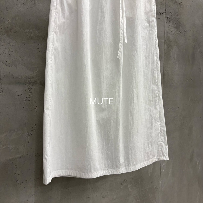 MUTE-P韓國東大門直郵女裝新款26春夏職業休閑長裙含腰繩MUTE長裙