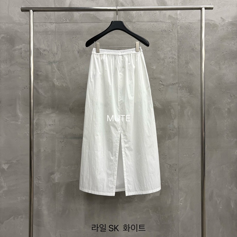 MUTE-P韓國東大門直郵女裝新款26春夏職業休閑長裙含腰繩MUTE長裙
