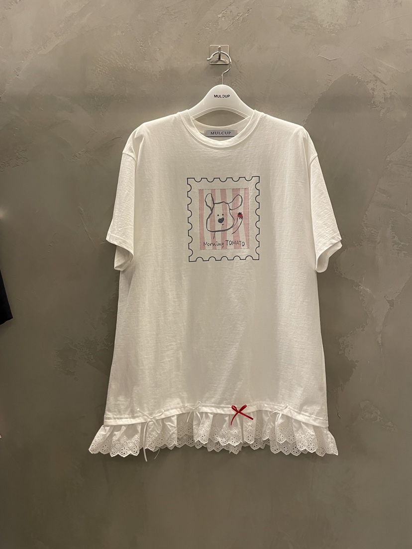 MULCUP韓國直郵女裝新款人氣時尚熱賣職業休閑26春夏推薦T恤MULCUPT恤圖色2