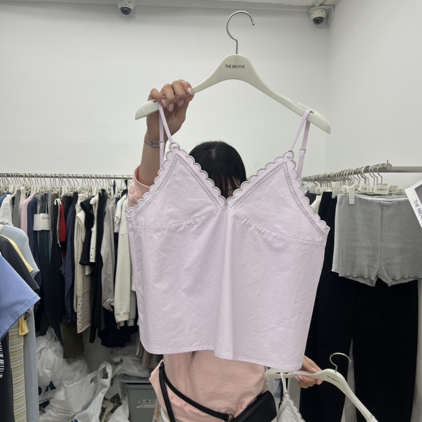 BREATHE韓國代購女士新品推薦26春夏職業熱賣吊帶背心刺繡BREATHE吊帶/背心圖色1