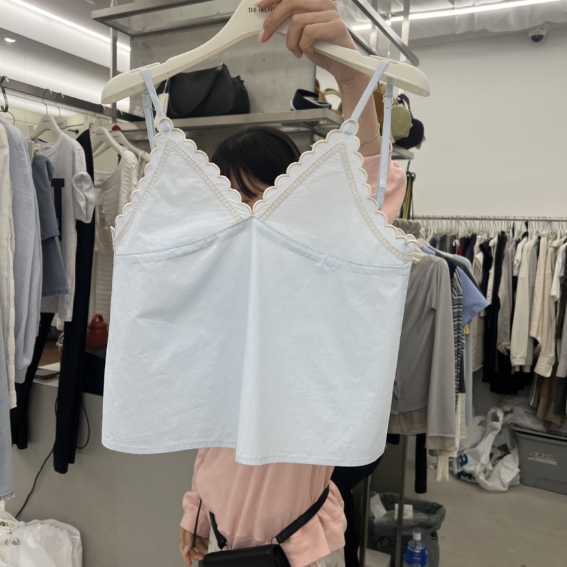 BREATHE韓國代購女士新品推薦26春夏職業熱賣吊帶背心刺繡BREATHE吊帶/背心圖色3