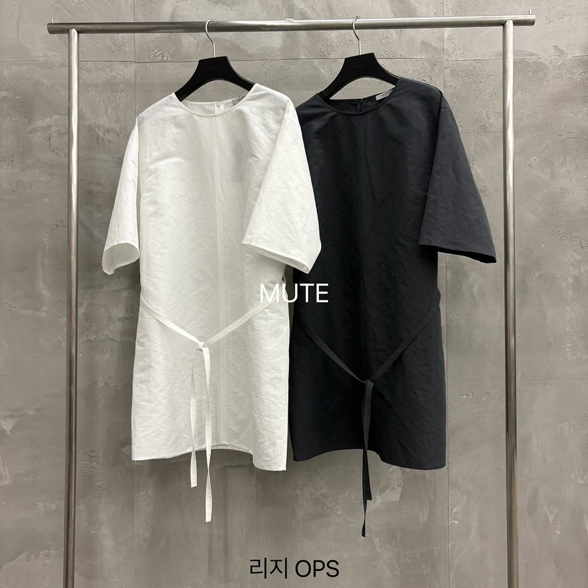 MUTE-P韓國代購女士新款職業時尚休閑熱賣26春夏連衣裙含腰帶MUTE連衣裙