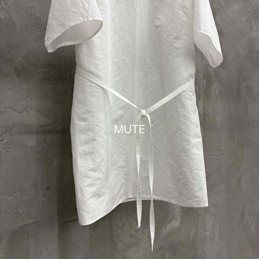 MUTE-P韓國代購女士新款職業時尚休閑熱賣26春夏連衣裙含腰帶MUTE連衣裙