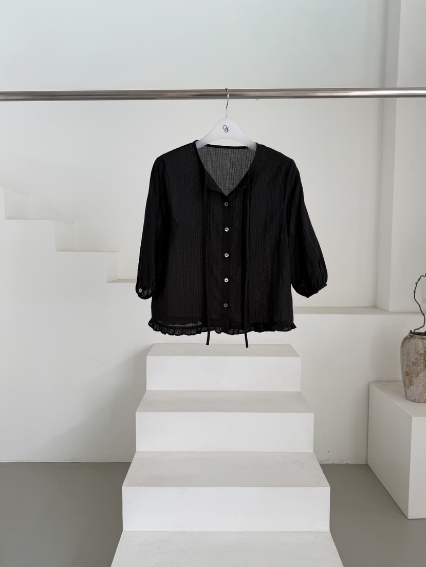 OATMEAL韓國東大門直郵女裝新款職業熱賣休閑人氣襯衫蕾絲衫OATMEAL襯衫/蕾絲衫圖色2