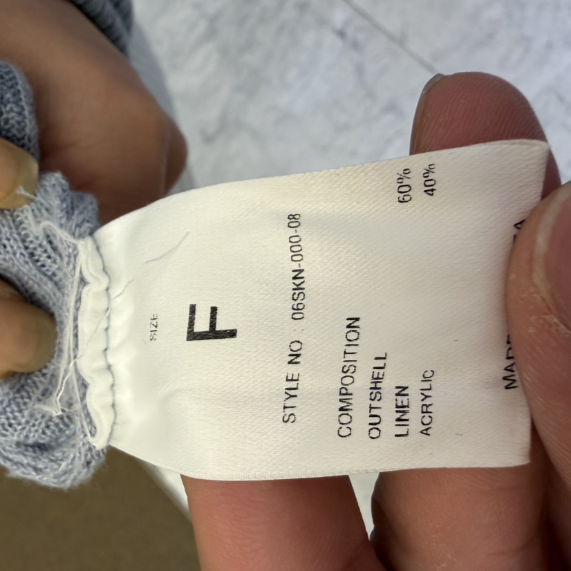 WIDA-P/RENEJ韓國直郵女裝新款熱賣職業針織衫亞麻羅紋WIDA-P/RENEJ針織衫