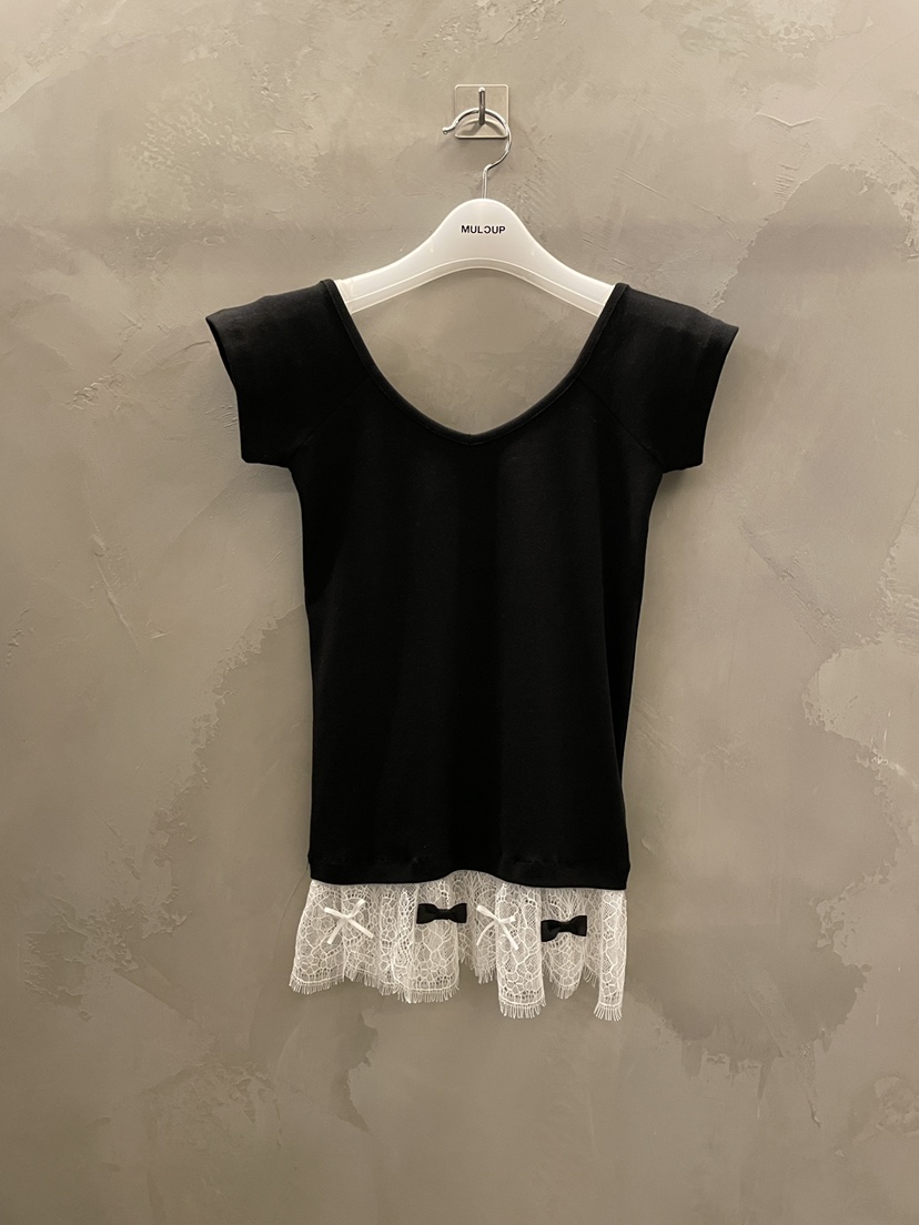 MULCUP韓國直郵女裝新款休閑時尚職業推薦26春夏人氣熱賣T恤MULCUPT恤圖色2黑色