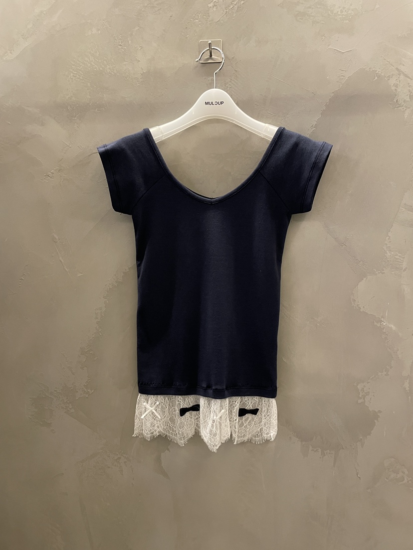 MULCUP韓國直郵女裝新款休閑時尚職業推薦26春夏人氣熱賣T恤MULCUPT恤圖色3深藍色