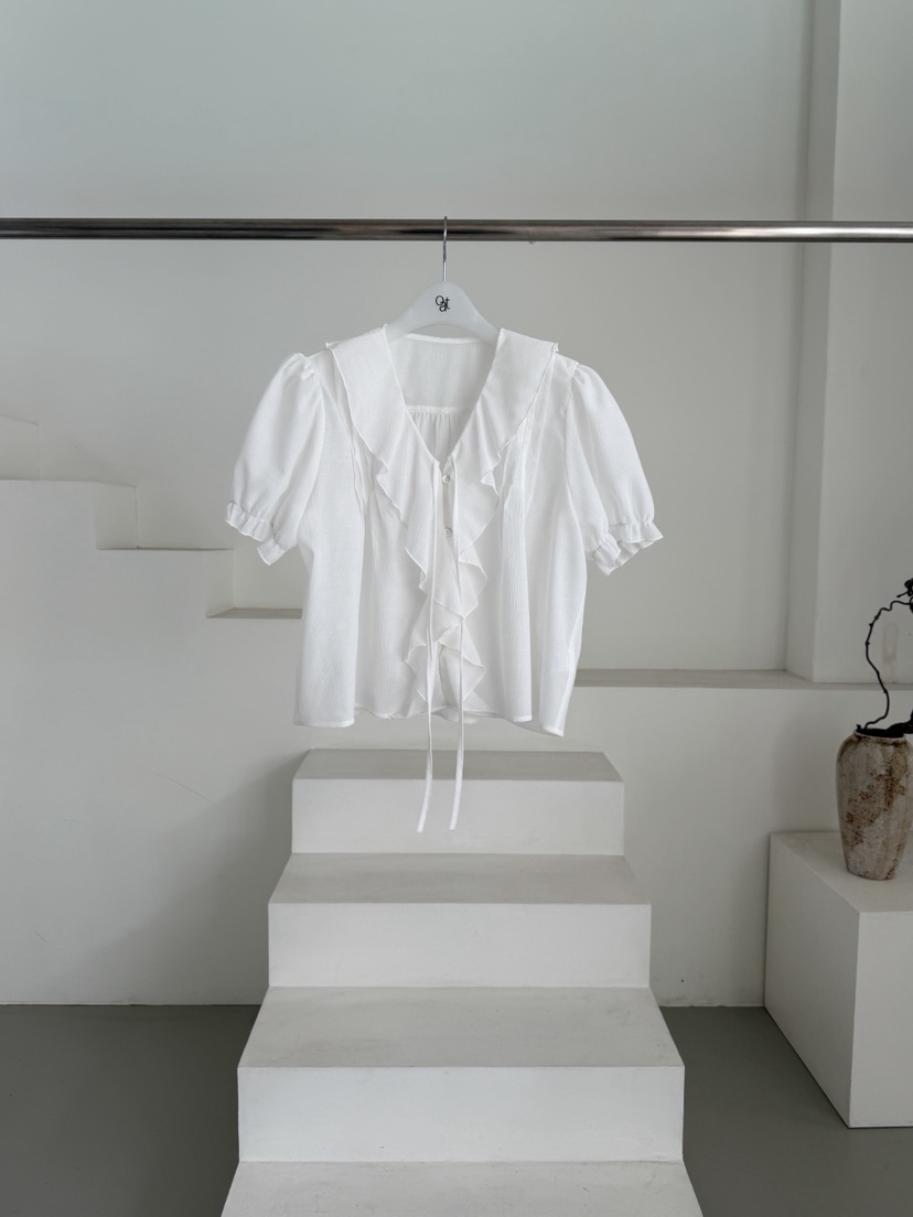 OATMEAL韓國直郵實拍女裝新品時尚職業人氣26春夏襯衫蕾絲衫OATMEAL襯衫/蕾絲衫圖色1