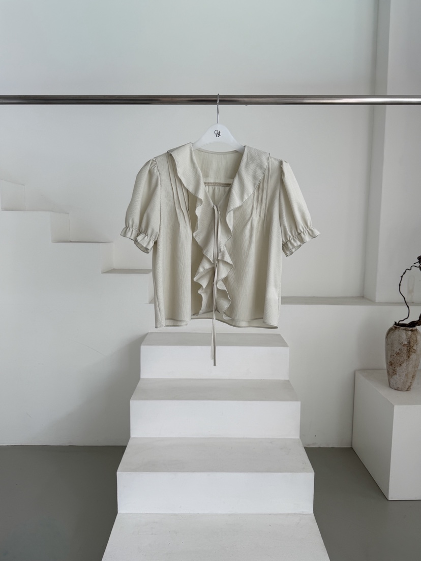 OATMEAL韓國直郵實拍女裝新品時尚職業人氣26春夏襯衫蕾絲衫OATMEAL襯衫/蕾絲衫圖色2