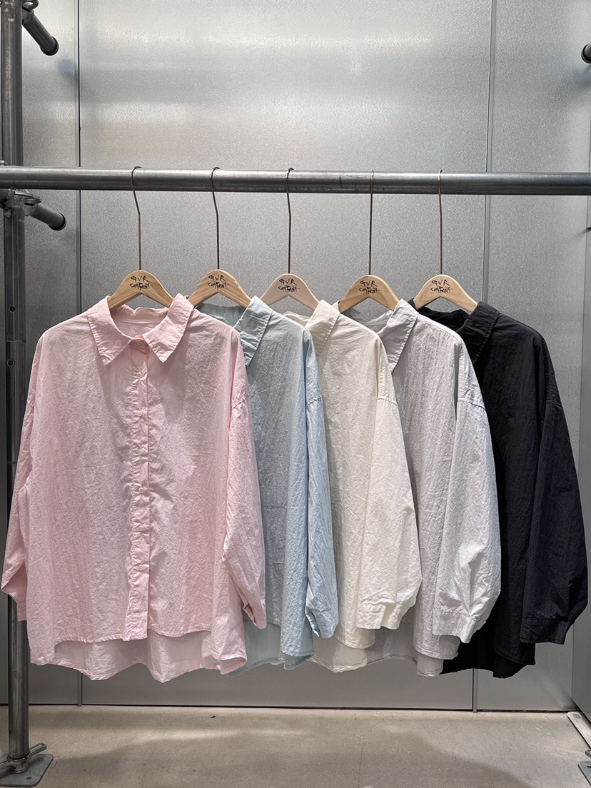 GVR COMPANY/RAWOO韓國直郵女裝新款休閑襯衫蕾絲衫條紋GVR COMPANY/RAWOO襯衫/蕾絲衫