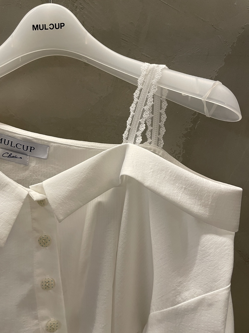 MULCUP韓國東大門代購女士新款26春夏職業推薦襯衫蕾絲衫MULCUP襯衫/蕾絲衫