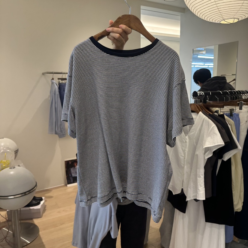 AGO韓國直郵實拍女裝新款時尚熱賣休閑人氣推薦職業26春夏T恤AGOT恤圖色2黑色