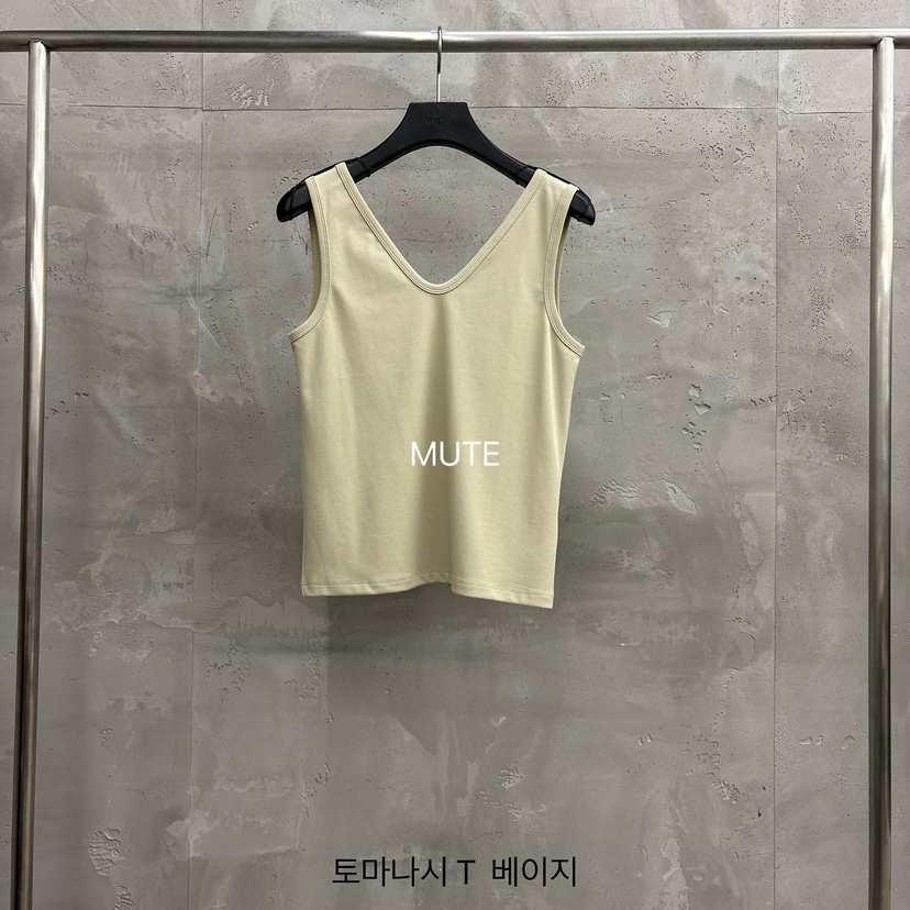 MUTE-P韓國代購女裝新款26春夏推薦人氣熱賣休閑吊帶背心MUTE吊帶/背心圖色2