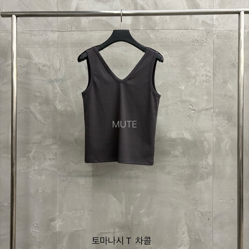 MUTE-P韓國代購女裝新款26春夏推薦人氣熱賣休閑吊帶背心MUTE吊帶/背心圖色5墨色